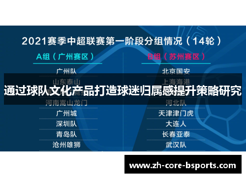 通过球队文化产品打造球迷归属感提升策略研究 通过球队文化产品打造球迷归属感提升策略研究